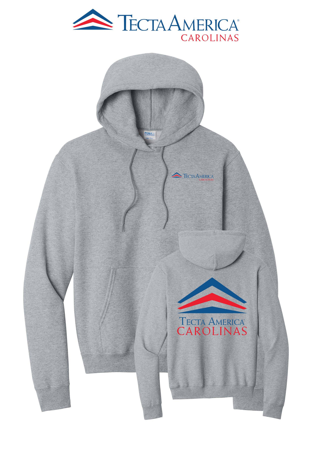 Port & Co™ Core Fleece Pullover Hooded Sweatshirt - Tecta America Carolinas LLC