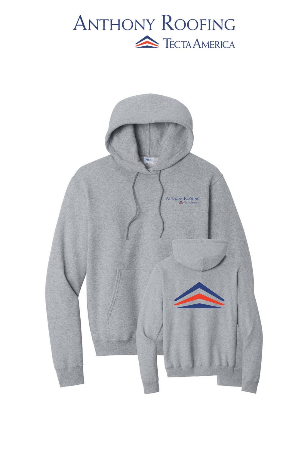 Port & Co™ Core Fleece Pullover Hooded Sweatshirt - Anthony Roofing