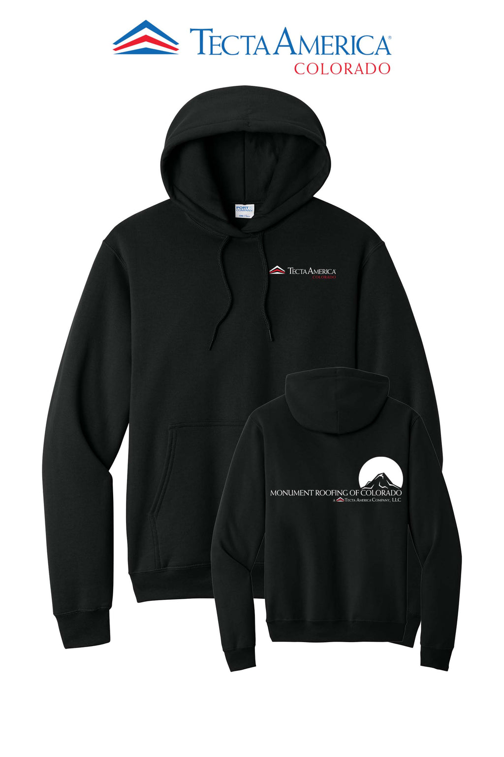 Port & Co™ Core Fleece Pullover Hooded Sweatshirt - Monument Roofing of Colorado