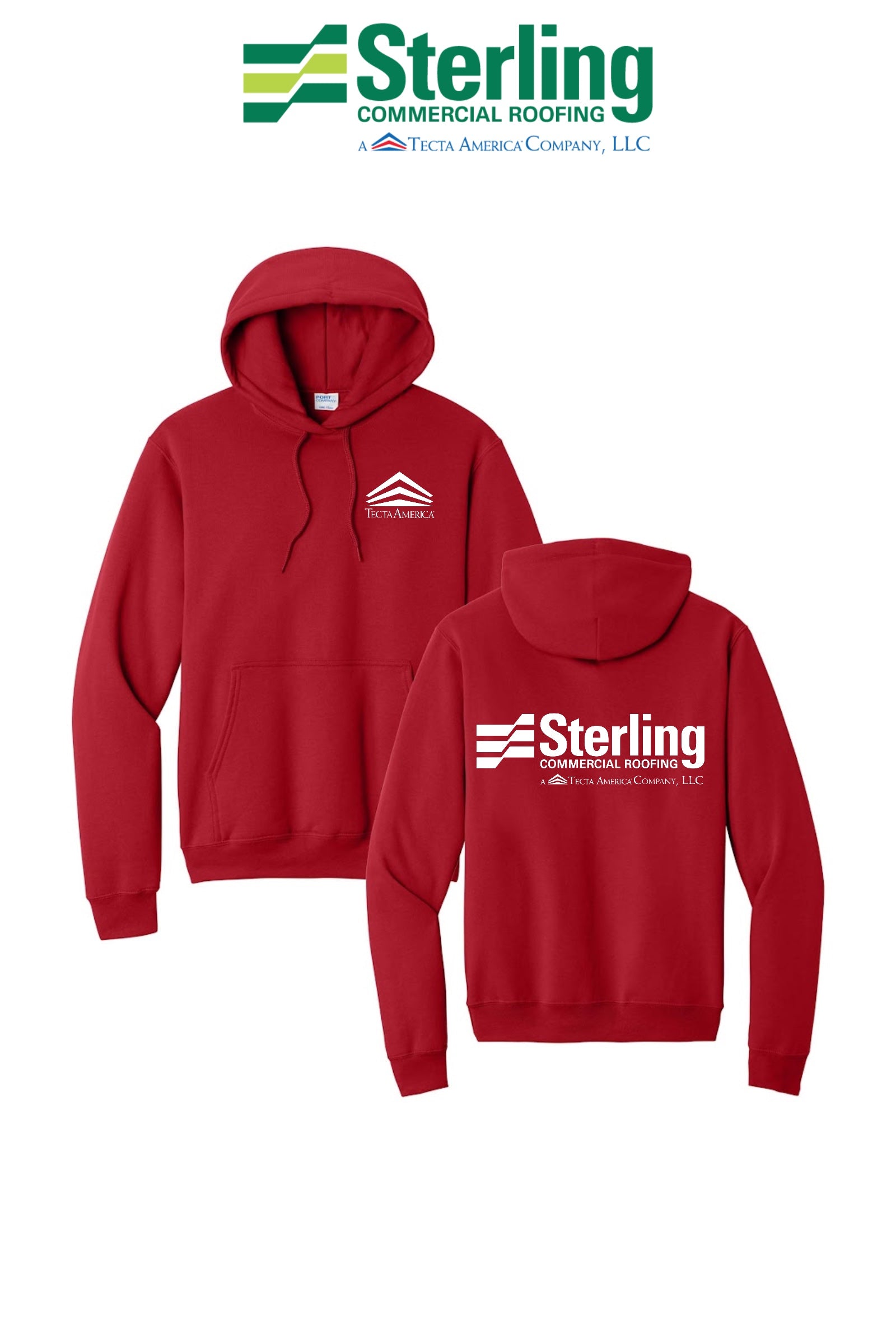 Port & Co™ Core Fleece Pullover Hooded Sweatshirt - Sterling, A Tecta American Company LLC