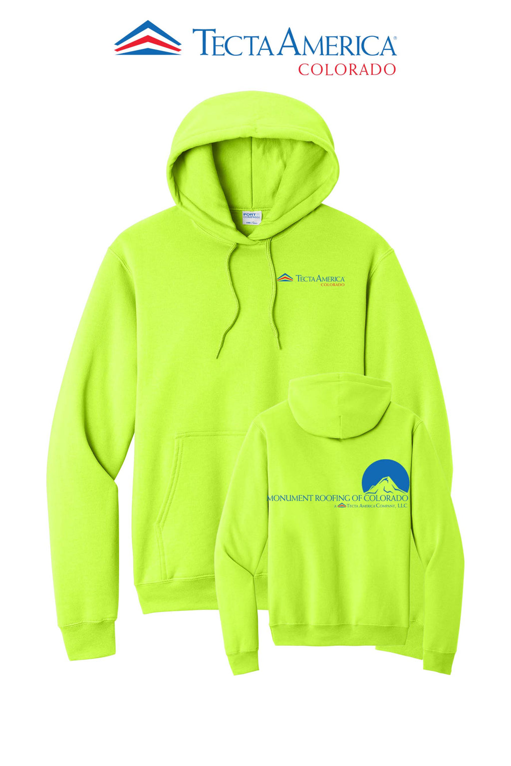 Port & Co™ Core Fleece Pullover Hooded Sweatshirt - Monument Roofing of Colorado