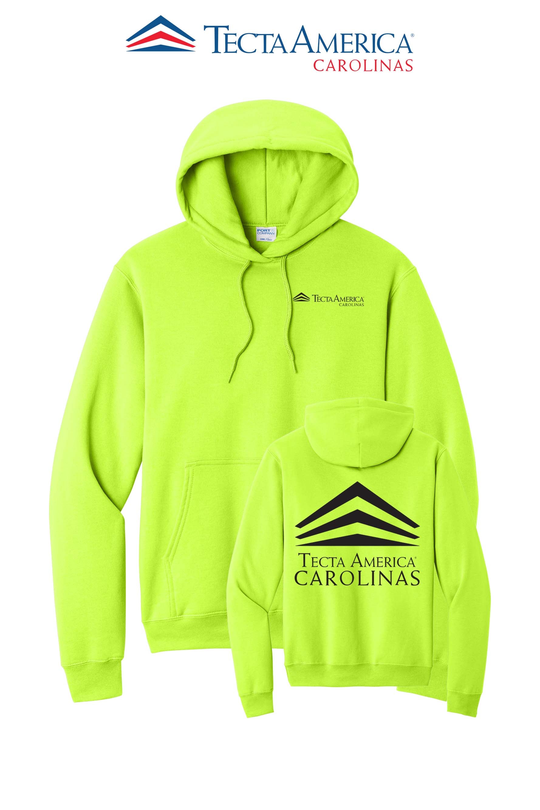 Port & Co™ Core Fleece Pullover Hooded Sweatshirt - Tecta America Carolinas LLC