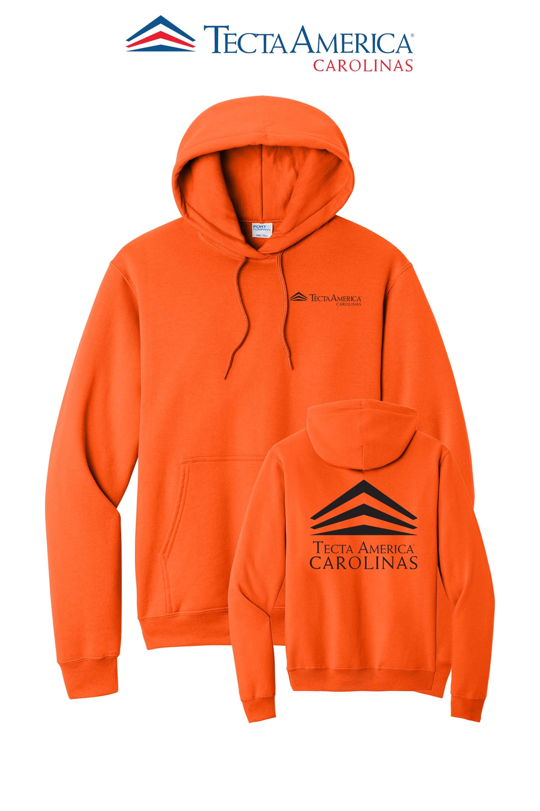 Port & Co™ Core Fleece Pullover Hooded Sweatshirt - Tecta America Carolinas LLC