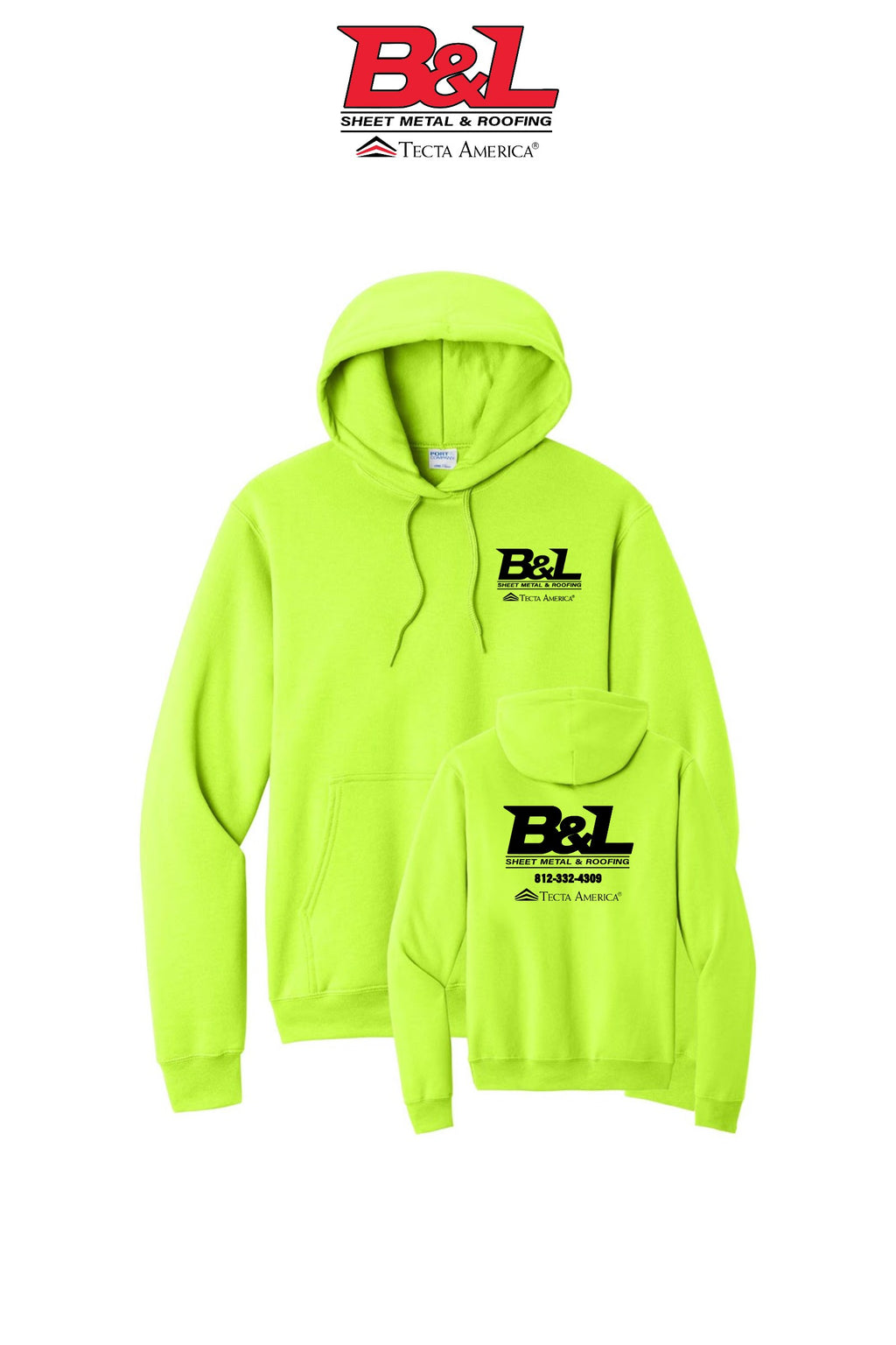 Port & Co™ Core Fleece Pullover Hooded Sweatshirt - B&L Sheet Metal & Roofing