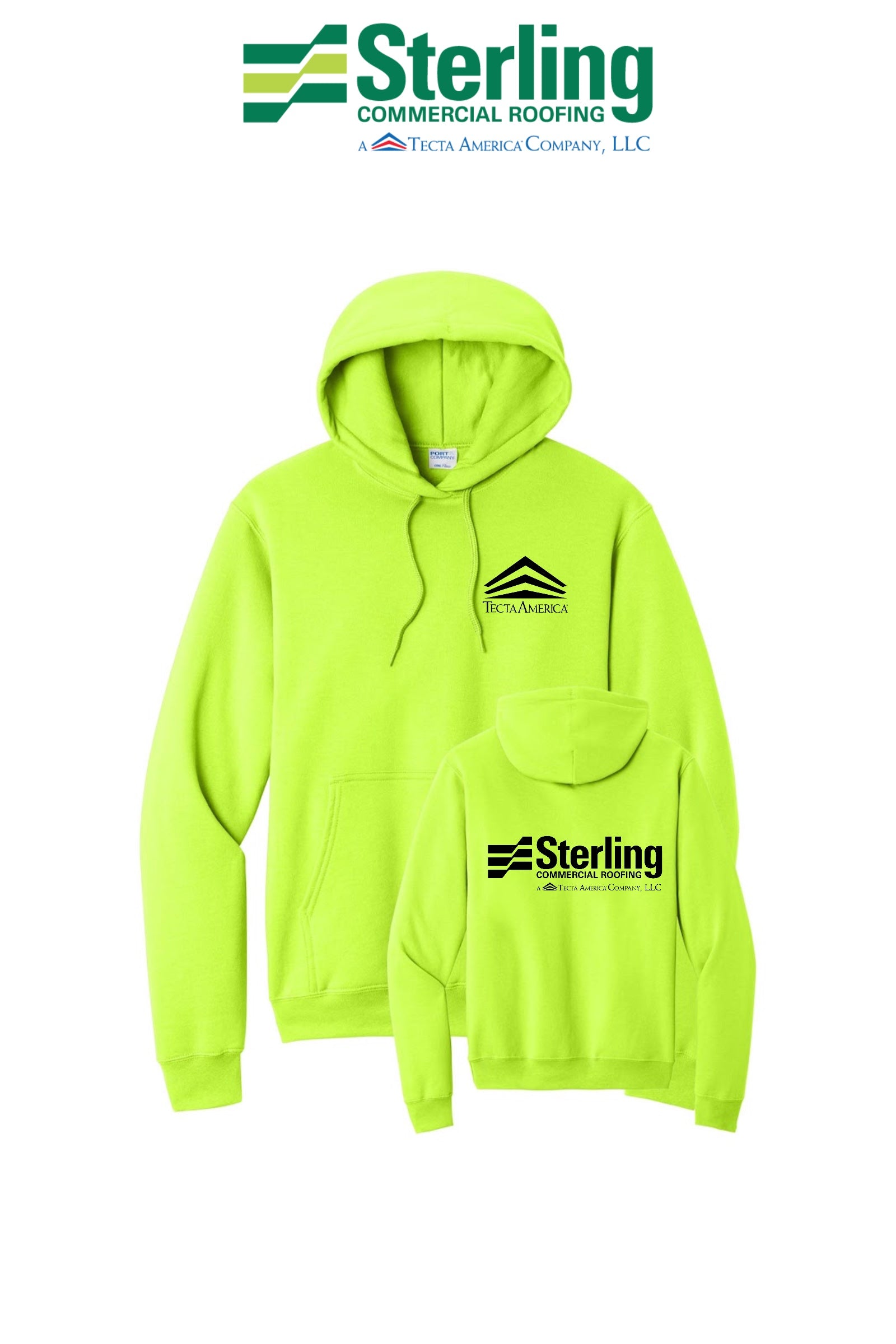 Port & Co™ Core Fleece Pullover Hooded Sweatshirt - Sterling, A Tecta American Company LLC