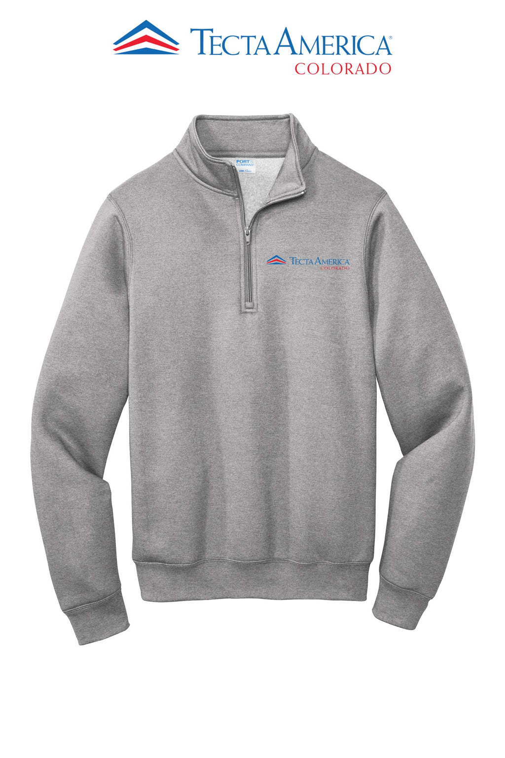 Port & Co™ Core Fleece 1/4-Zip Pullover Sweatshirt - Monument Roofing of Colorado
