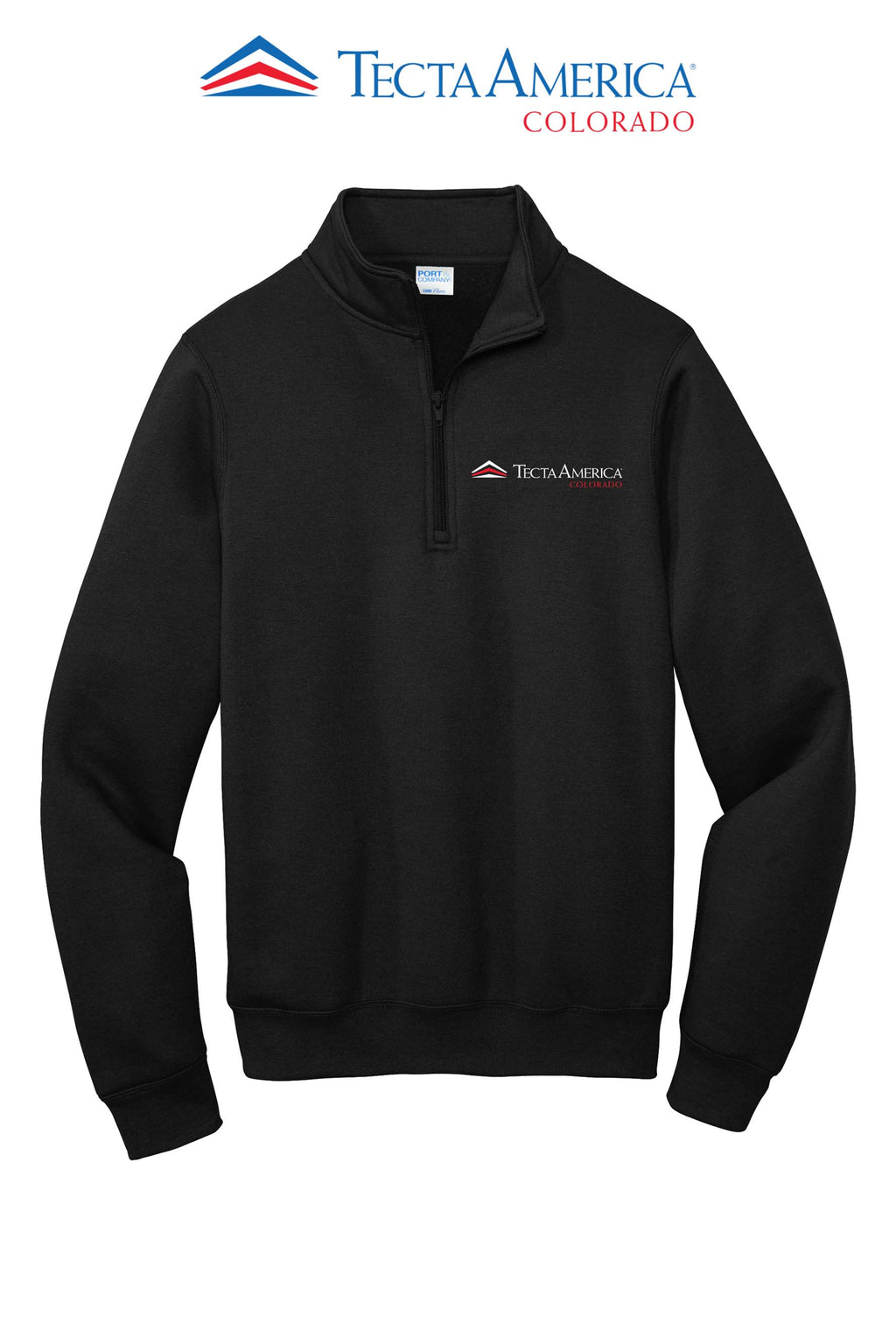 Port & Co™ Core Fleece 1/4-Zip Pullover Sweatshirt - Monument Roofing of Colorado