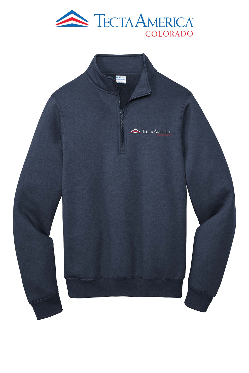 Port & Co™ Core Fleece 1/4-Zip Pullover Sweatshirt - Monument Roofing of Colorado