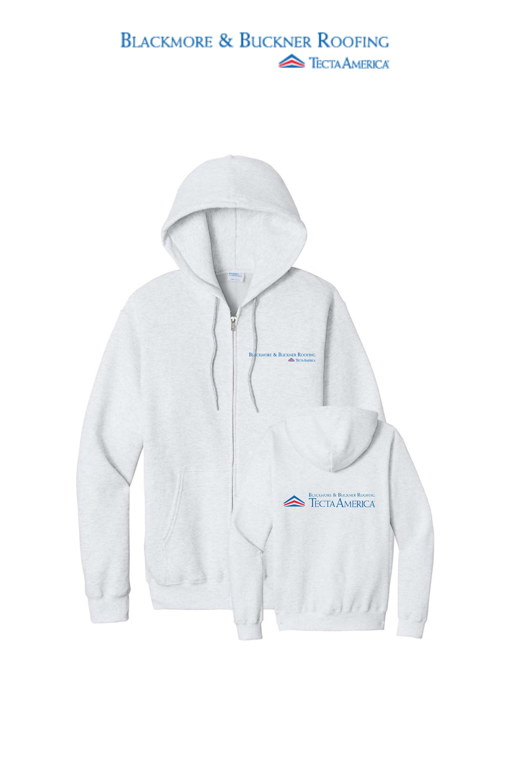 Port & Co™ Core Fleece Full-Zip Hooded Sweatshirt - Blackmore & Buckner