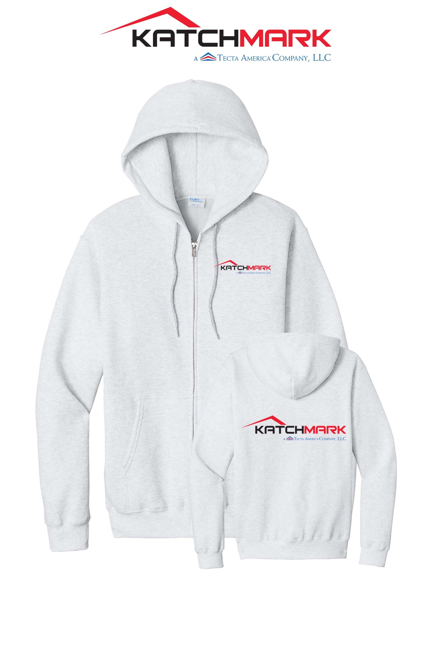 Port & Co™ Core Fleece Full-Zip Hooded Sweatshirt - Katchmark, A Tecta American Company LLC