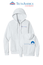 Port & Co™ Core Fleece Full-Zip Hooded Sweatshirt - Monument Roofing of Colorado