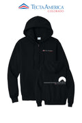 Port & Co™ Core Fleece Full-Zip Hooded Sweatshirt - Monument Roofing of Colorado