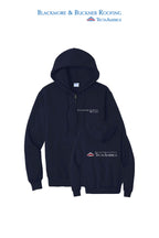 Port & Co™ Core Fleece Full-Zip Hooded Sweatshirt - Blackmore & Buckner