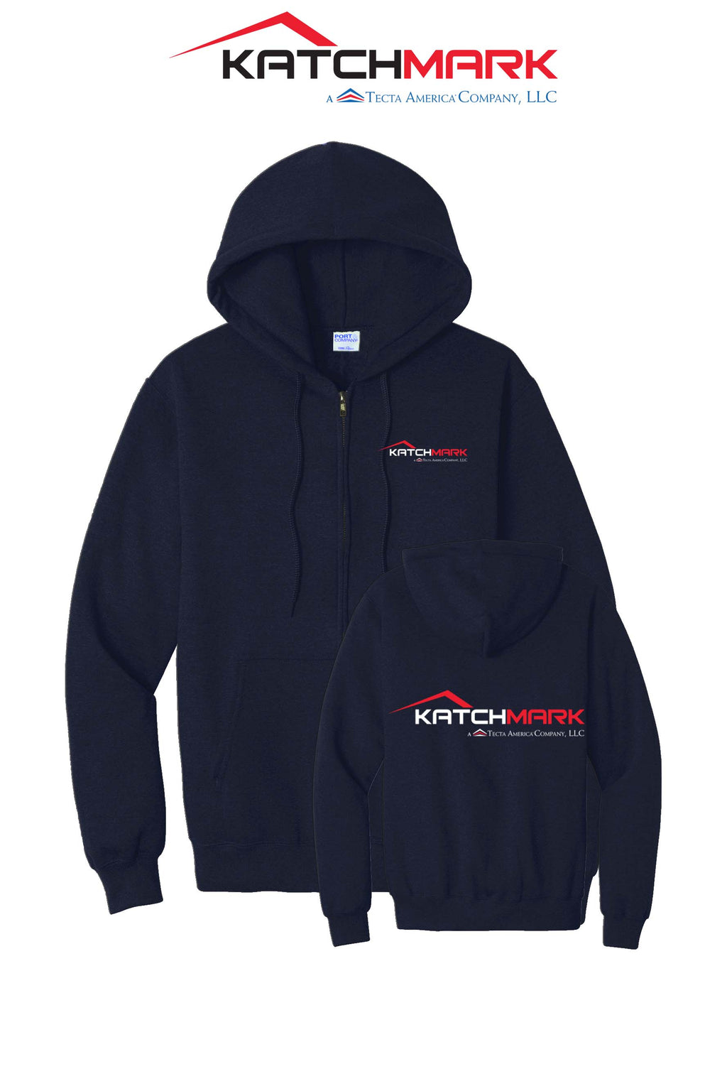 Port & Co™ Core Fleece Full-Zip Hooded Sweatshirt - Katchmark, A Tecta American Company LLC