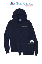 Port & Co™ Core Fleece Full-Zip Hooded Sweatshirt - Monument Roofing of Colorado
