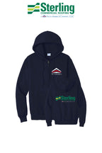 Port & Co™ Core Fleece Full-Zip Hooded Sweatshirt - Sterling, A Tecta American Company LLC