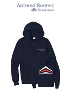 Port & Co™ Core Fleece Full-Zip Hooded Sweatshirt - Anthony Roofing