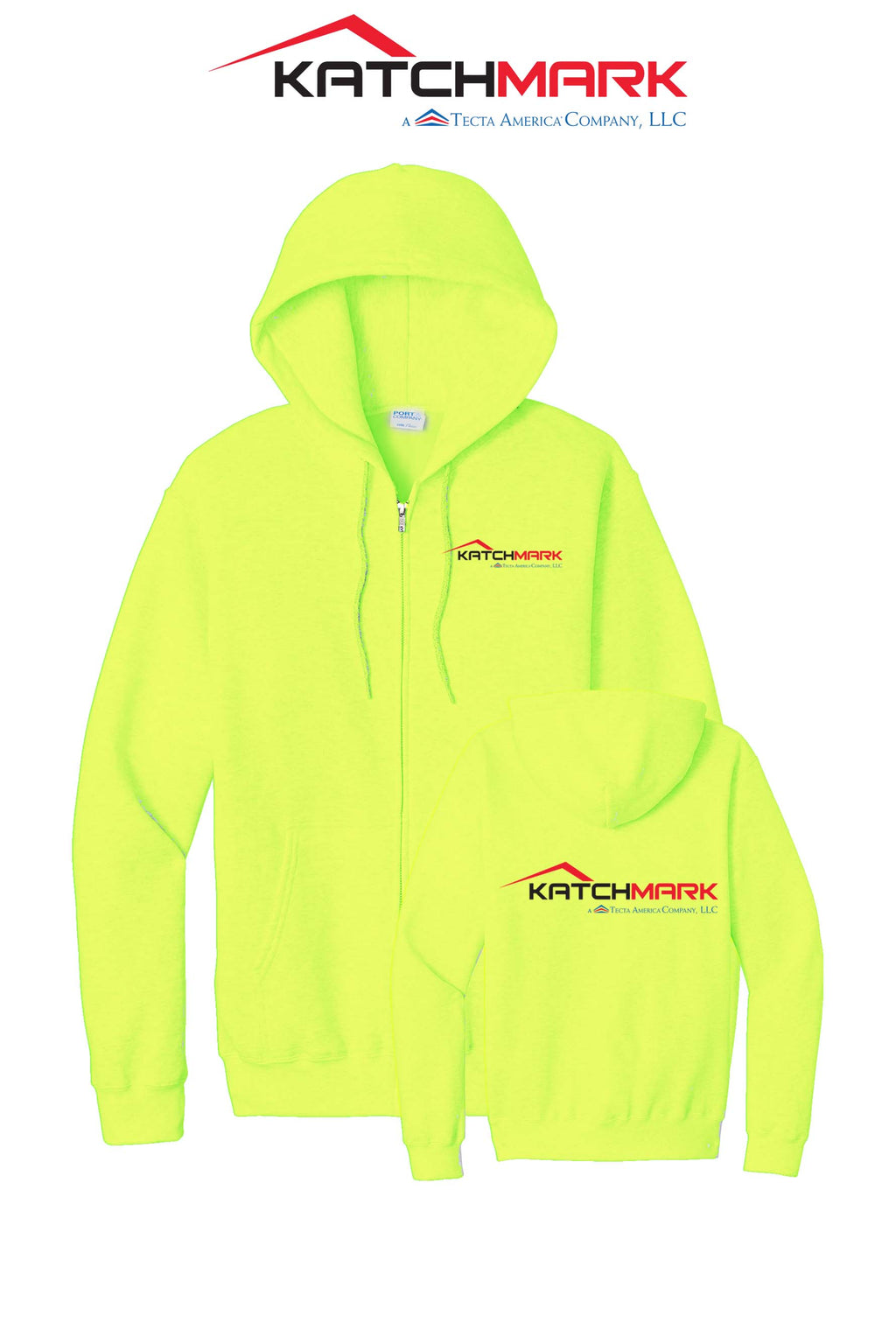 Port & Co™ Core Fleece Full-Zip Hooded Sweatshirt - Katchmark, A Tecta American Company LLC