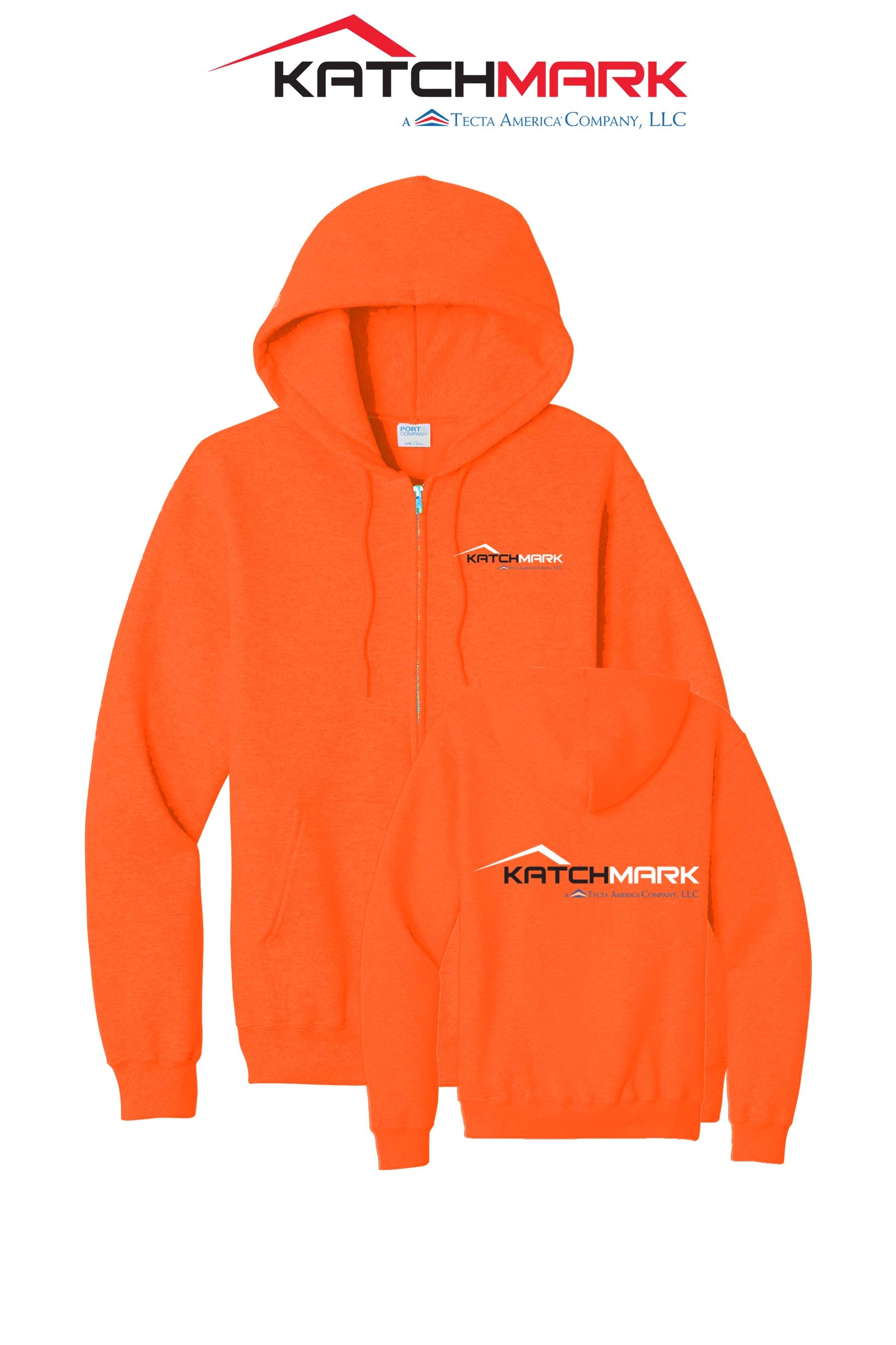 Port & Co™ Core Fleece Full-Zip Hooded Sweatshirt - Katchmark, A Tecta American Company LLC