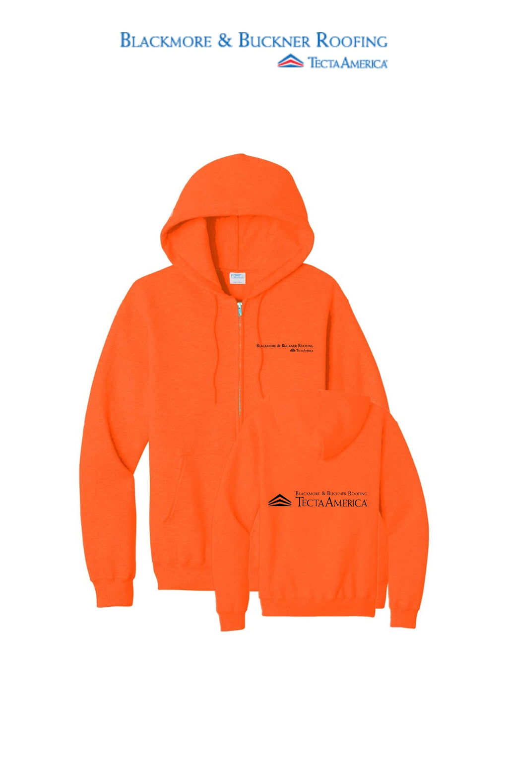 Port & Co™ Core Fleece Full-Zip Hooded Sweatshirt - Blackmore & Buckner