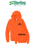 Port & Co™ Core Fleece Full-Zip Hooded Sweatshirt - Sterling, A Tecta American Company LLC