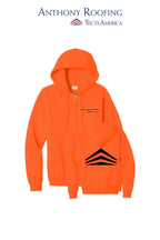 Port & Co™ Core Fleece Full-Zip Hooded Sweatshirt - Anthony Roofing